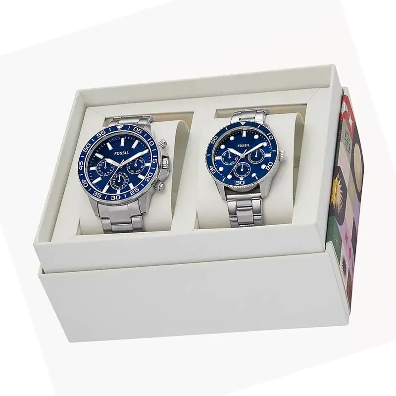 Fossil His and Hers Bannon Multifunction Watch Box Set- BQ2828SET